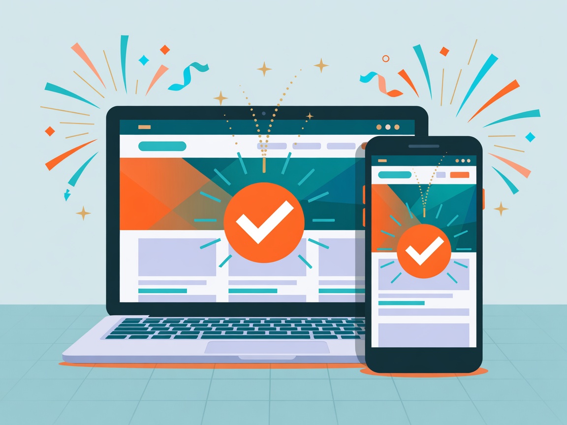 Site vitrine mis en ligne et visible sur ordinateur et mobile
